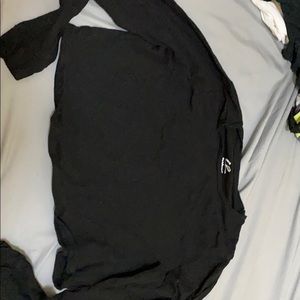 Black long sleeve crop top from Charlotte Russe